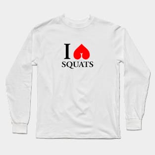 I heart squats Long Sleeve T-Shirt